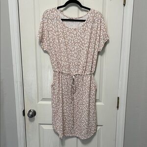 Beeson River Taupe and White Leopard Dress